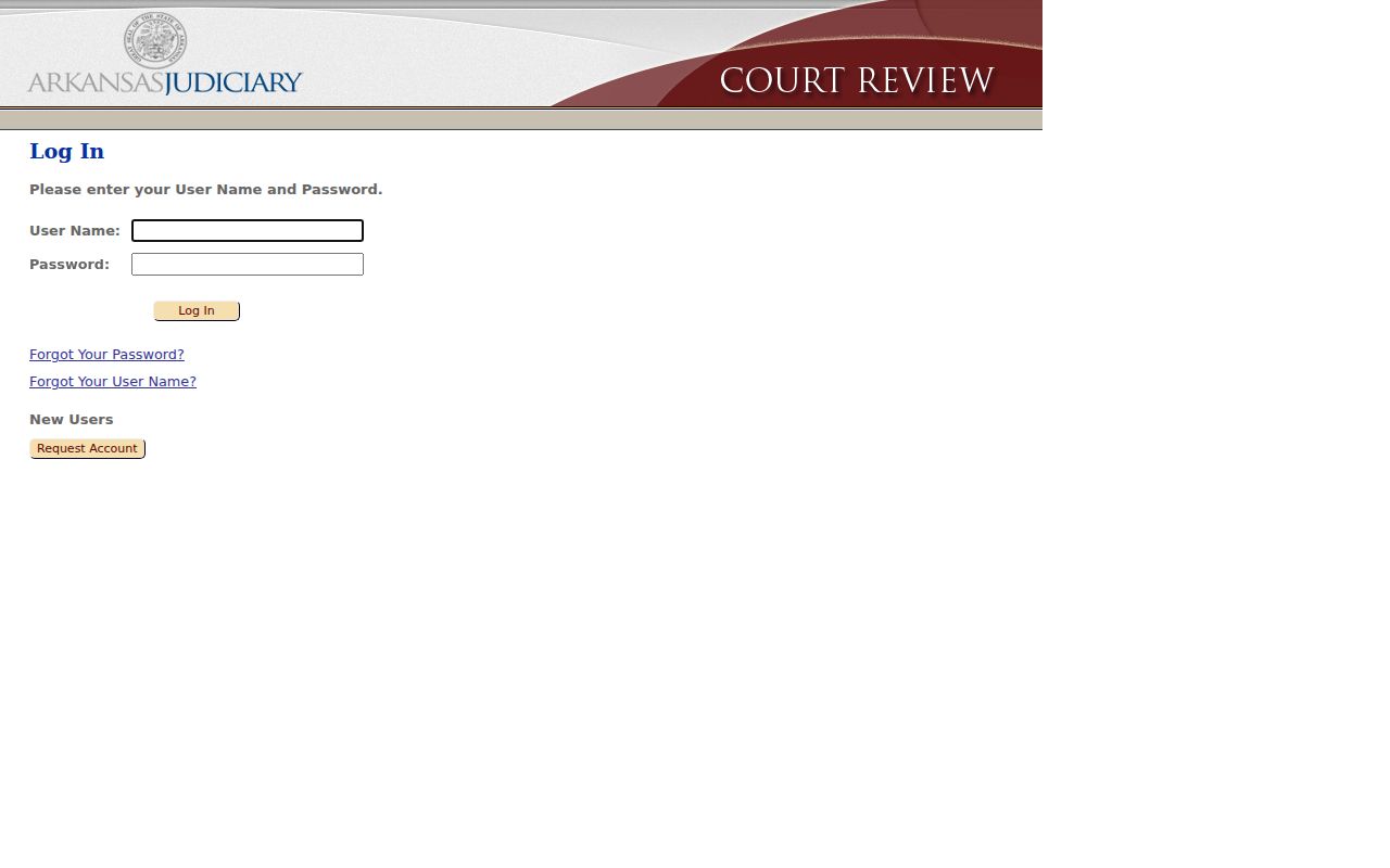 Arkansas eFlex filing interface distinguished from Newton County case search