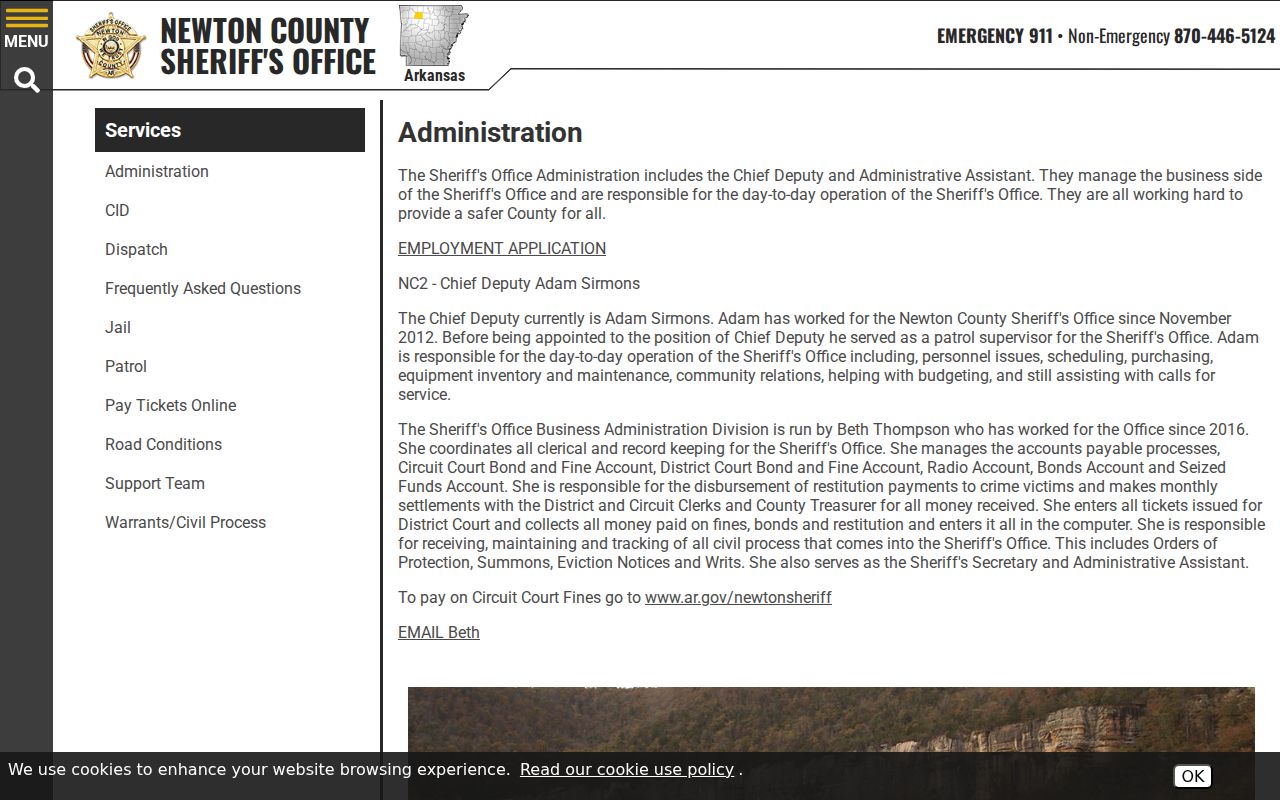 Newton County criminal docket ticket and fine administration information
