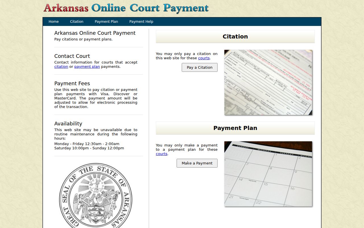 Newton County traffic court records Arkansas eTraffic payment search